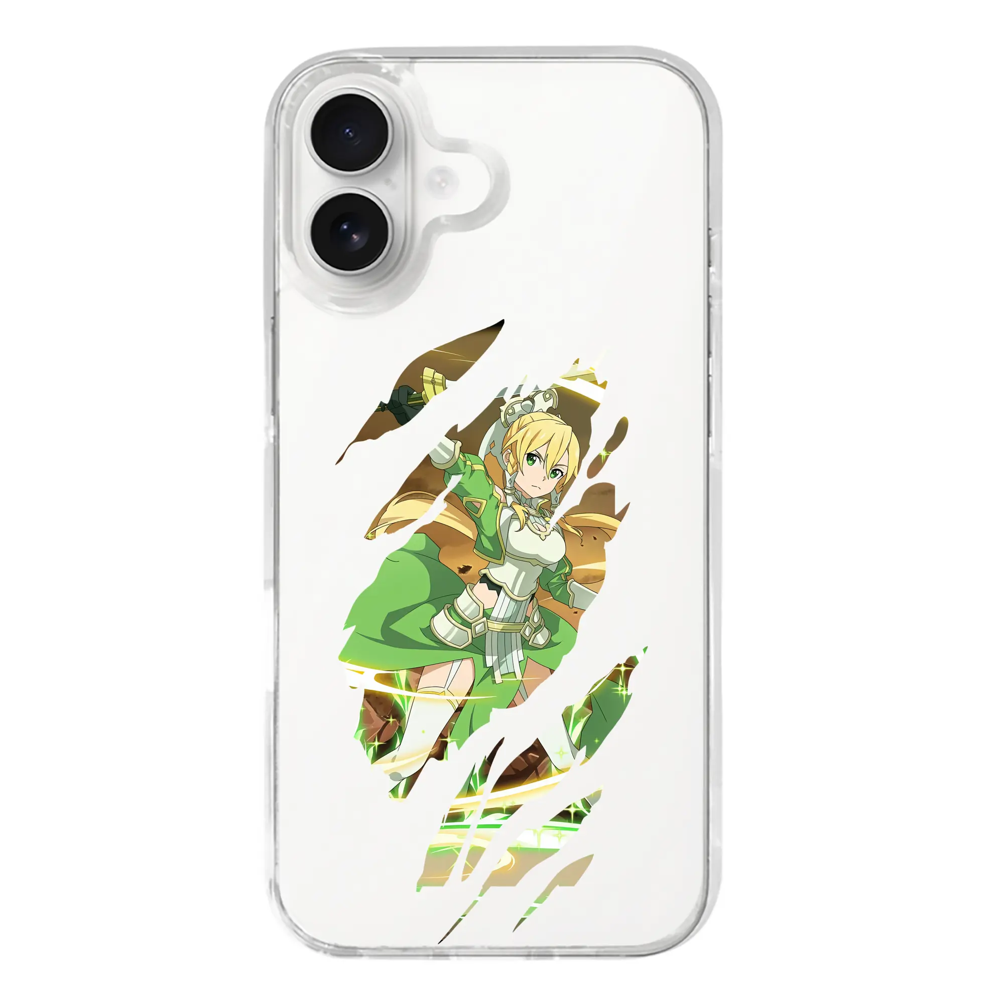 ソードアートオンライン グッズ リーファ - iPhone 17シリーズ 透明スマホケース – 薄型・耐衝撃・精密フィット保護カバー